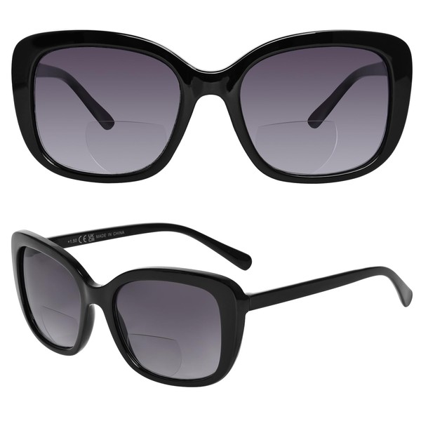 FONHCOO Bifocal Sunglasses for Women -Reading Sunglasses with UV400 Protection,