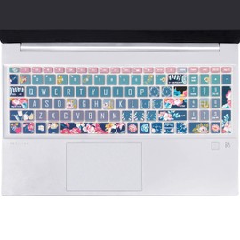 Sanfulin Keyboard Cover for 15.6 HP Laptop 15-fc 15-fd 15t-fd 15z-fc Series, HP Pavilion 15-eg 15t-eg 15-eh 15-er, 17z-ca 17-cn 17-cp 17z-cp Series Red Flower
