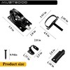 MustGood Swinging Shed Door Latch with Handle for Indoor/Outdoor Use,