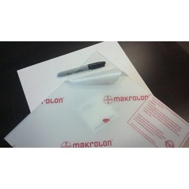 12" x 12" x 1/8 Polycarbonate Clear Plastic Sheet