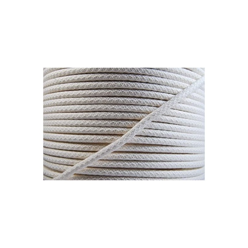 Cotton Piping Cord - Natural - Netted, Pre-Shrunk - for