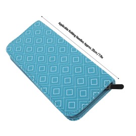 Knitting Needle Case, Portable Storage Bag, Travel Knitting Needle Storage Bag, Empty Rhombus Grid Pattern, Knitting Needle Holder Case for 20cm Sweater Knitting Needles