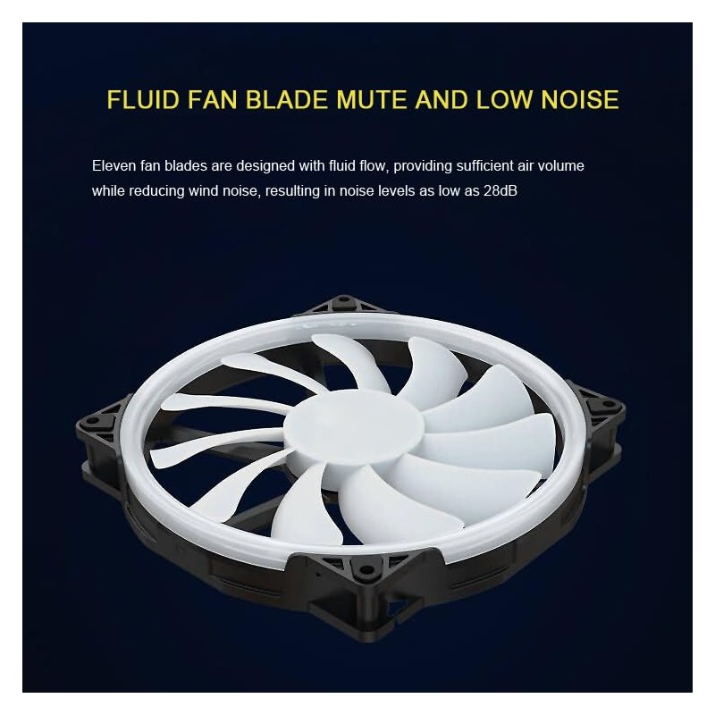 200mm Case Fan 5V 3PIN ARGB 20CM 4PIN PWM CPU