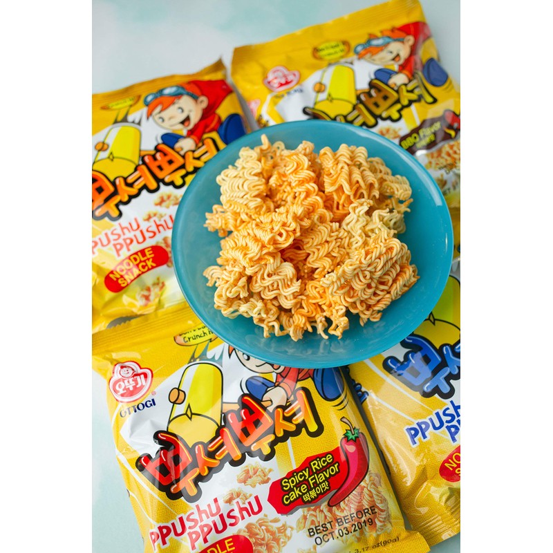 OTTOGI PPUSHU PPUSHU NOODLE SNACK- Bulgogi Flavor (90g) - 24