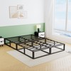 VIPSHOW 10 Inch Full Metal Bed Frame Round Corner Low
