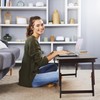 Nnewvante Large Size Floor Desk, Folding Low Coffee Table, No