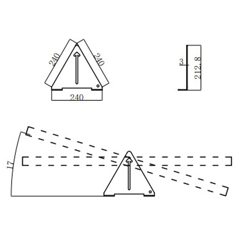 Falcon Flip and Tilt Triangular Solar Brackets ( Ideal for
