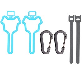 Dog Poop Bag Holder, Waste Bag Holder, Dog Poop Bag Carrier, Hand Free Holder, 2pc(Blue)