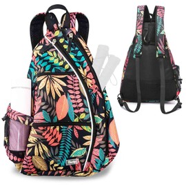 Backpack Adjustable Sling Bag Tennis Racket Bag for  Tennis Badminton