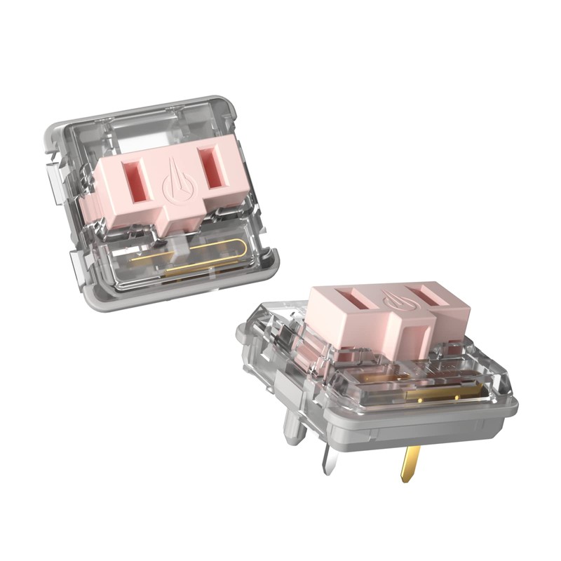 Kailh Low Profile Choc Pink Switches 5 Pin Thiner Key