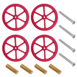 SING F LTD 4PCS 3D Printer Leveling Nuts Compatible with Ender3 Pro Ender5 CR-10s Pro Aluminum Hand Twist Leveling Nuts with Compression Springs