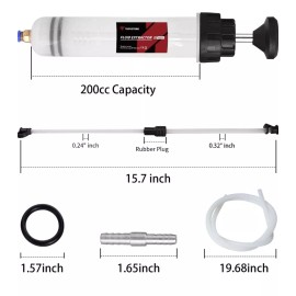 Thor Automotive Bomba Extractor De Aceite De Carro Auto Fluidos Gasolina Con Manguera Calidad