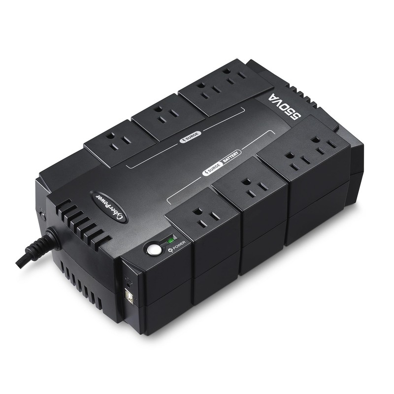 CyberPower CP550SLG Standby UPS Battery Backup and Surge Protector, 550VA/330W,