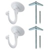 Rocky Mountain Goods Ceiling Swag Hook 2 Pack with Mounting