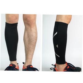 Minkissy 2pcs Calf Compression Socks Leg Socks Antislip Strip Running Hiking Outdoor Size Xl