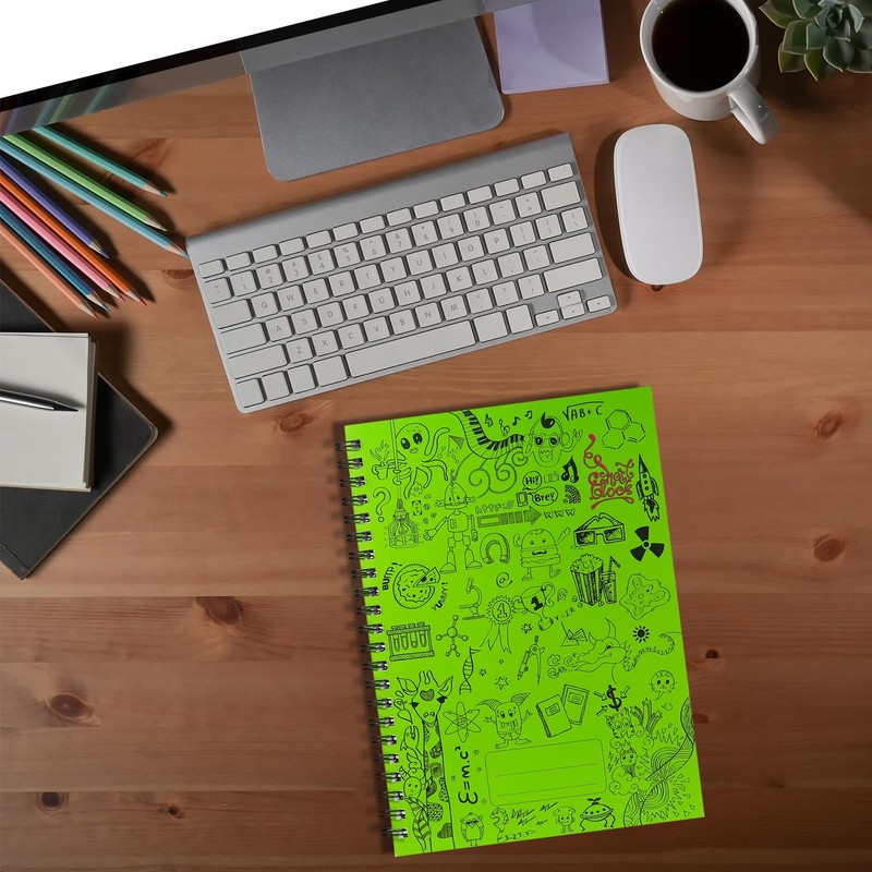 Infinity A4 Lined Wirebound Notebook Spiral Journal Notebook (Pack of