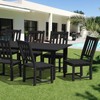 LOUNZY 2 Pieces Patio Dining Chair Sets, Outdoor HDPE Chair