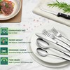 HaWare Silverware Set with Steak Knives, 72-Piece Stainless Steel Cutlery