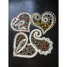 Unbranded 7 PATTERNS to making  Bobbin Lace   Valentine's Hearts Russian style