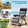 NAIZEA Zero Gravity Chair Reclining Lounge Chair w/Pad & Headrest