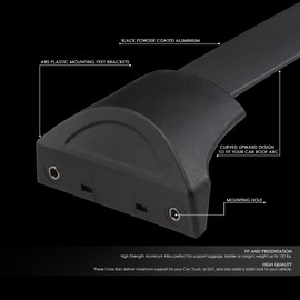 Pair OE Style Aluminum Cross Bar Roof Top Rack Buggage Cargo Carrier Compatible with Honda Pilot 16-18