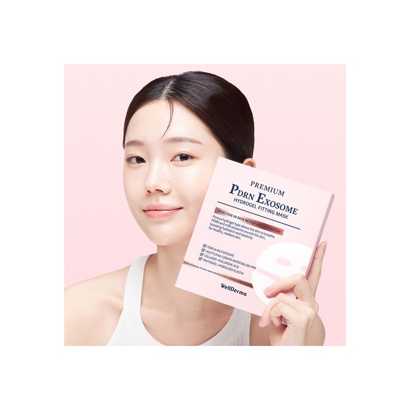 Wellderm PDRN Moisturizing Tone-Up Hydrogel Cooling Sleeping Mask Pack 4