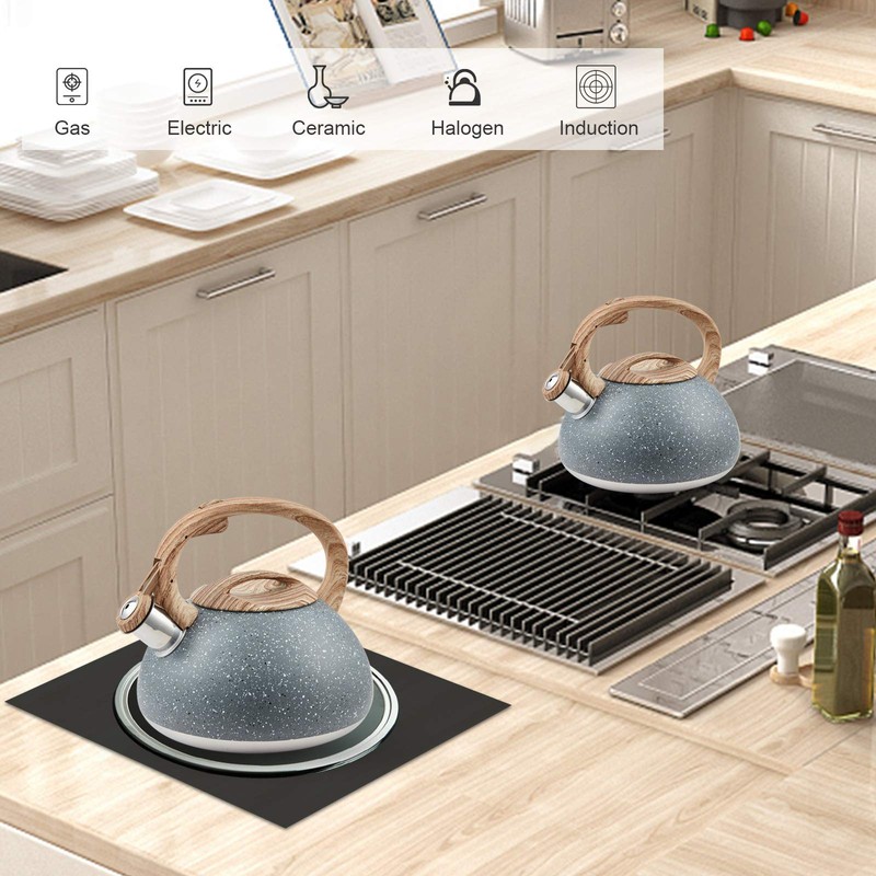 s-p Whistling Tea Kettle Stainless Steel Teapot,Teakettle for Stovetop Induction