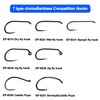 100pcs Eupheng Plus Best Barbless Competition Fly Fishing Hook Collection,