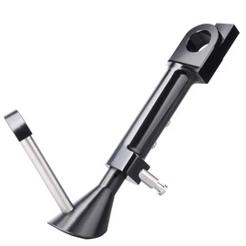 Lorababer CNC Aluminum Adjustable Length Leg Prop Kickstand Foot Side Stand Parking Rack Supporter for 2009-2016 Yamaha Vmax 1200 2010 2011 2012 2013 2014 2015 (Black)