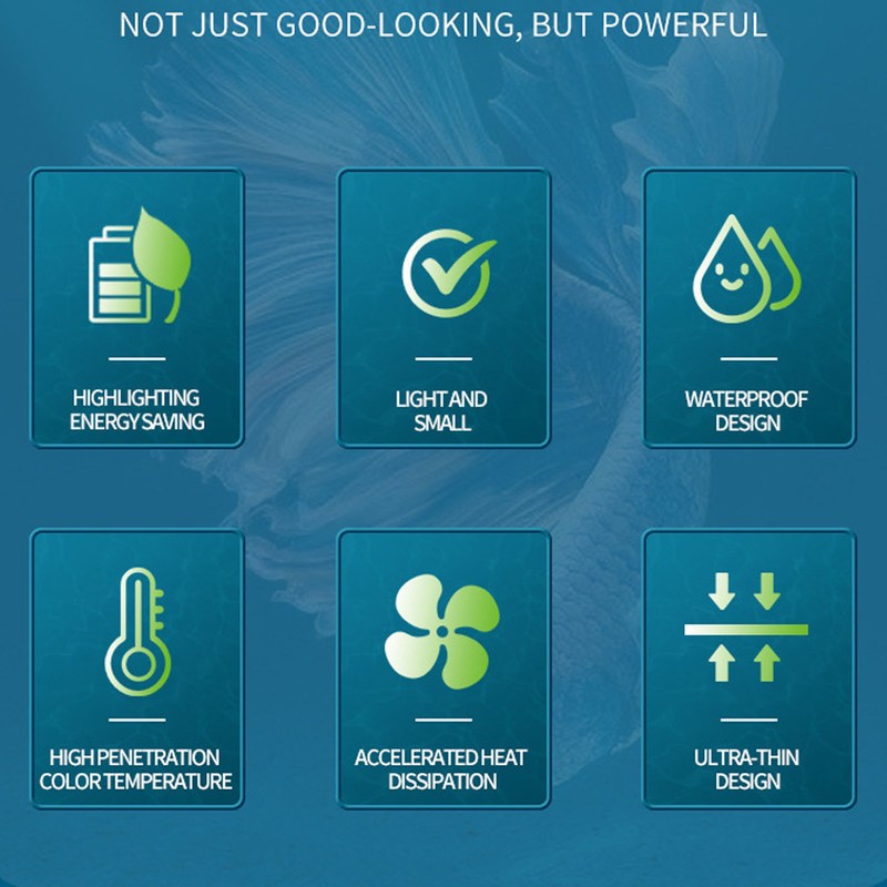 Aquarium LED Light Professional High Brightness 4 Rows Splash Proof