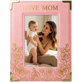 FaCraft Mothers Day Picture Frame - First Mother's Day Frame Mothers Day Gift for Mom Wife from Daughter Son Husband Baby Birthday First Time Mom New Moms Gifts - Wooden Photo Frames Nursery Decor