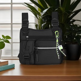 Chest Bag for Men - Outdoor Chest Bag for Men,Multifunctional Lightweight Vest 3D Cut Holster with Multi-Pockets for Hiking Gym Outdoor Sports Workout