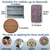 Hamiledyi Rabbit Bed Small Pet Snuggle Mat 15.7x14 Inch Machine