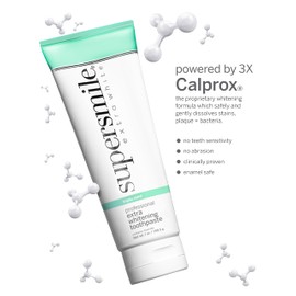 Supersmile Professional Extra Whitening Toothpaste for Adults - Tooth Stain Remover - Safe & Effective Teeth Whitener for Sensitive Teeth (Triple Mint, 7 oz)