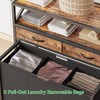 Laundry Sorter, Laundry Hamper with 3 Section Pull-Out Bags, Rolling