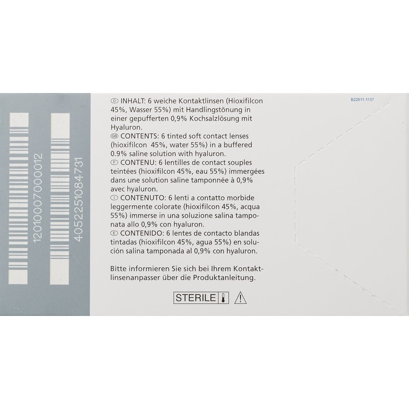 Perfect 30 AS UV Monthly Lenses, Soft, Pack of 6,