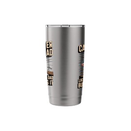 Funny Carpenter Dad Like a Regular Dad but Nailing It Stainless Steel Insulated Tumbler
