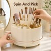 360° Rotating Makeup Organizer – Cosmetic Storage Holder for Brushes,