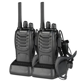 BaoFeng Walkie Talkies Long Range Rechargeable w/Mic,Portable FRS Two Way Radios