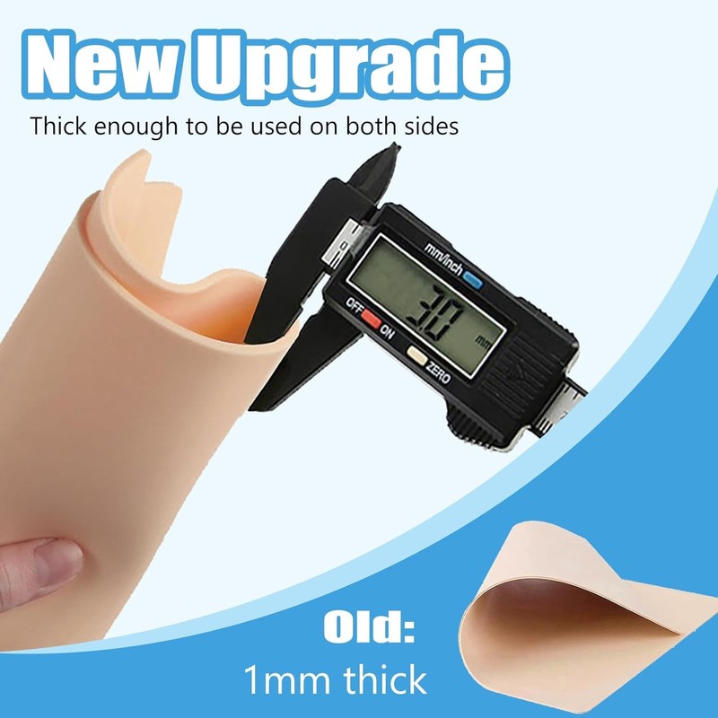 3MM Tattoo Skin Practice Kit - Romlon 31Pcs Fake Skin