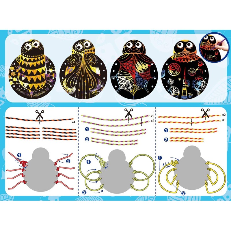 Mammut Scratch Art Insects With 4 Scratch Templates