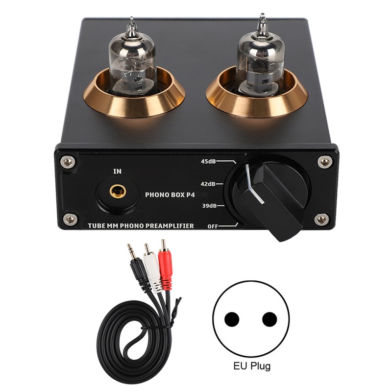 PHONO BOX P4 Gold Plated RCA Panel Drawing Sandblasting MM