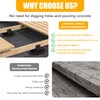 24 Pack Adjustable Deck Support Pedestal, Deck Foundation Base Support