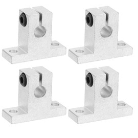 PATIKIL SK8 Aluminum Linear Motion Rod Rail Clamping Guide Support, 4 Pcs for 8mm Dia Shaft