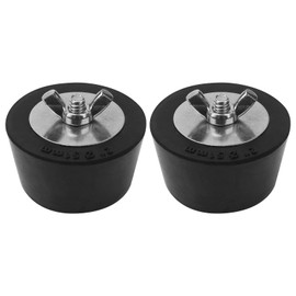 Pool Winterizing Plug Premium 2" Swimming Pool Winter Expansion Plugs with SS Screw, Stainless Steel Bolts, Heavy Duty Rubber,Swimming Pool Skimmer Plugs(2 Pieces)