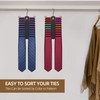 ZEDODIER 2 Pack Tie Hanger with 40 Hooks, Space Saving