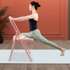 RocoReny Foldable Yoga Auxiliary Chair, Yoga Chair with Lumbar Back