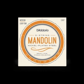 D'Addario Set of D'Addario EJ67 Nickel Wound Mandolin Strings, Medium Guage 11 - 39