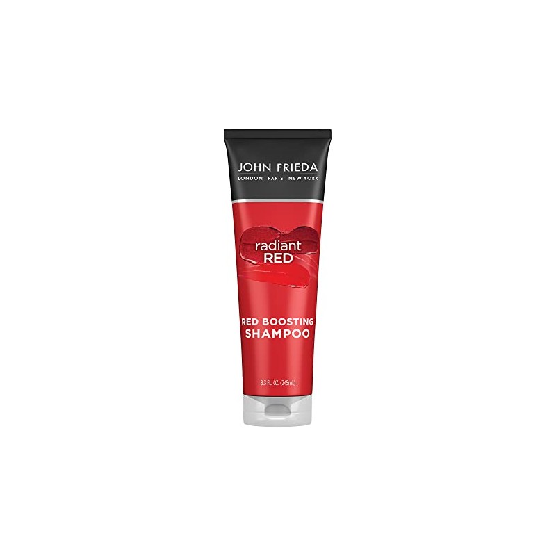 John Frieda Radiant Red Red Boosting, Champú, Rojo Radiante, 8.3