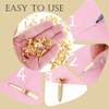 150Pcs Split Pins, 8x19mm Round Head Mini Brass Brads Paper
